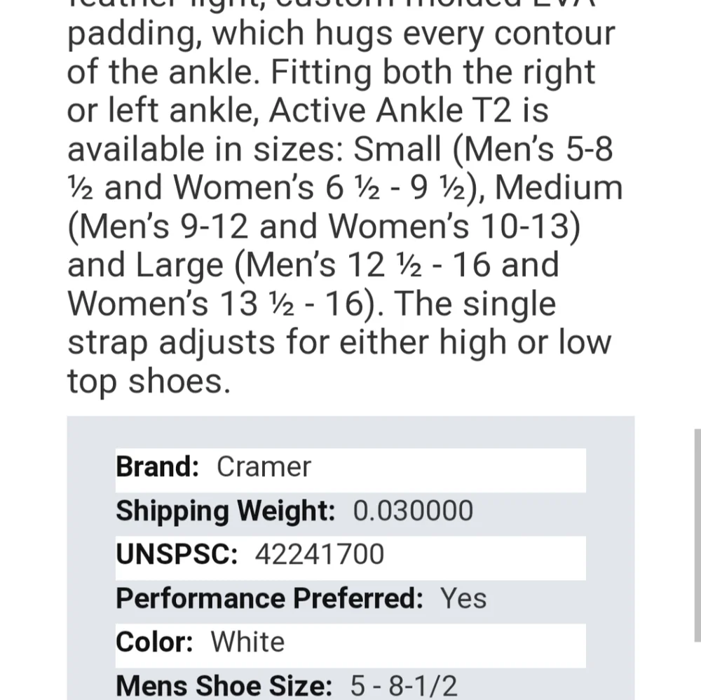 🚫 SOLD 🚫 2- NIB Active Ankle T2 Multi-sport Ankle Brace - Picture 11 of 12